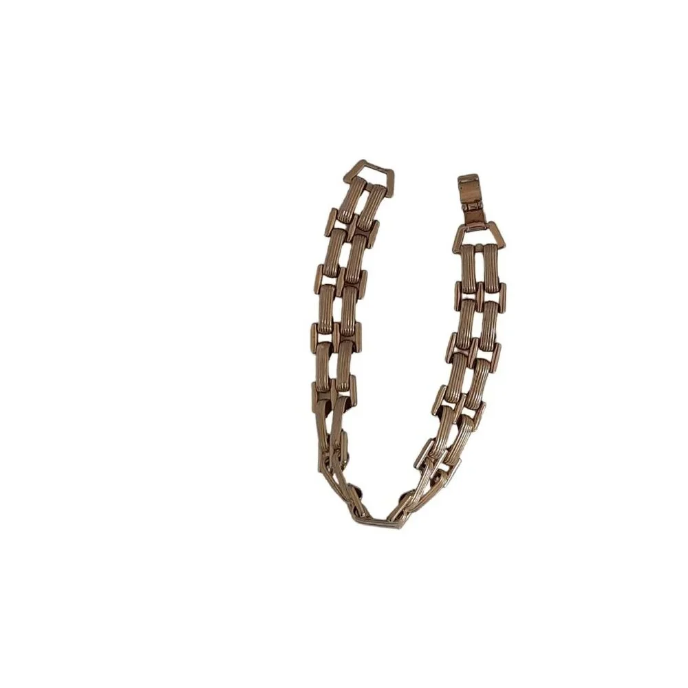 Vintage Gold-Tone Link Bracelet